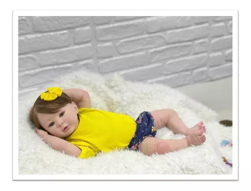 Bebê Reborn 48 cm Silicone Realista Baby Fashion