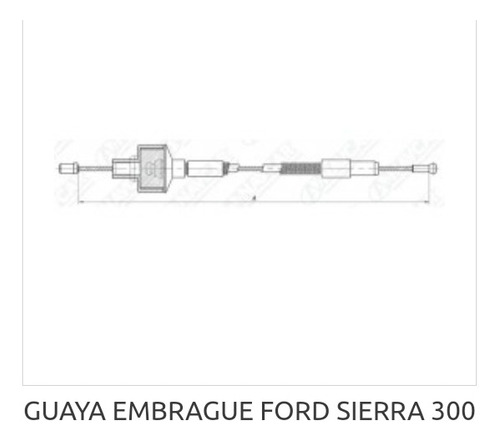 Guaya Embrague Ford Sierra  300 (1.37 Ctm)