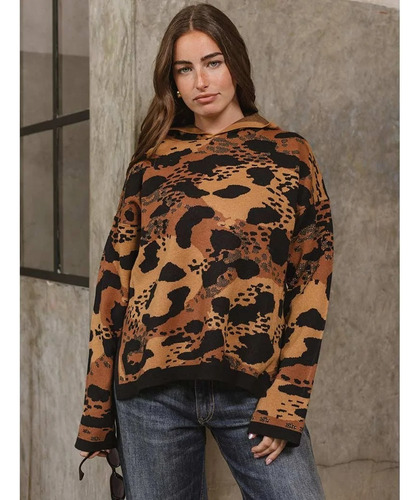 Sweater Con Capucha Doble Tejido De Bremer - Albania