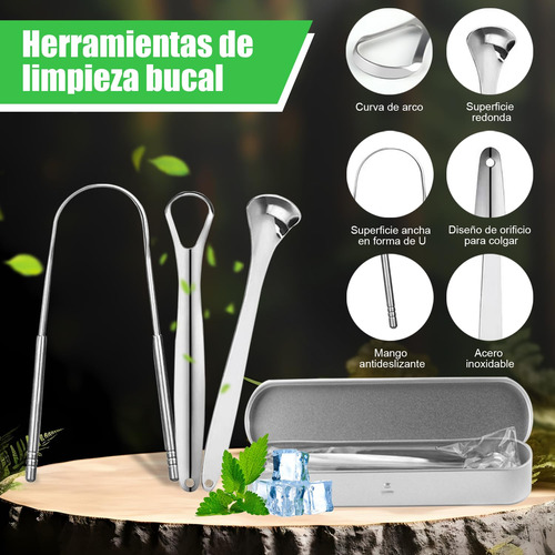 Espátula De Lengua Limpia La Boca Con Caja 3pcs