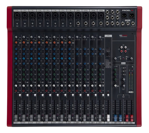 Mezcladora Audio 16 Canales Con Efectos/usb Proel® Mq16usb