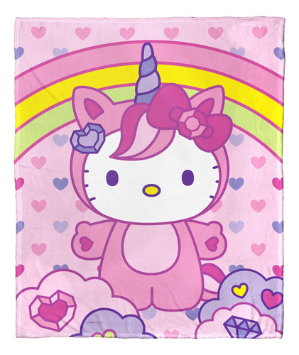 Northwest Sanrio Hello Kitty Valentines Manta De Tacto De Se