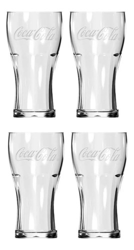 Jogo De Copos Contour Coca Cola Nadir Copo 470ml - 4 Unid