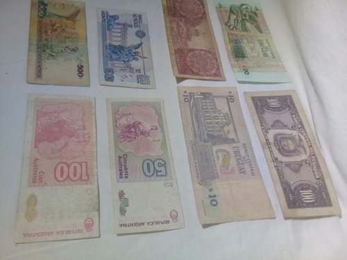 Billetes Antiguos Coleccionables De México Y Sudamérica (Usado)