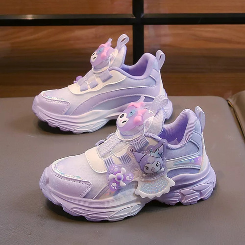 Zapatos Casuales Kuromi Para Niños, Flexibles Y En Forma De