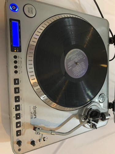 Toca Discos Vinil E Cd Ion Lp2 No Estado E Usado Cinza (Usado)