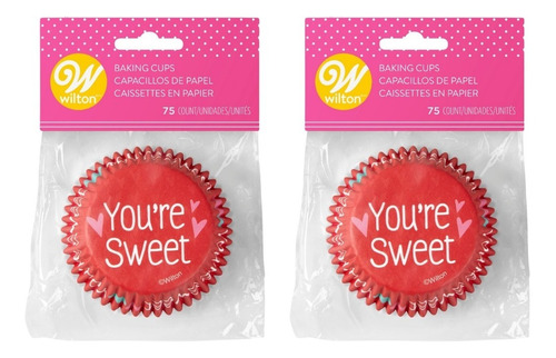 Juego 2 Paquetes Capacillos Rojo Sweet X75 - Wilton