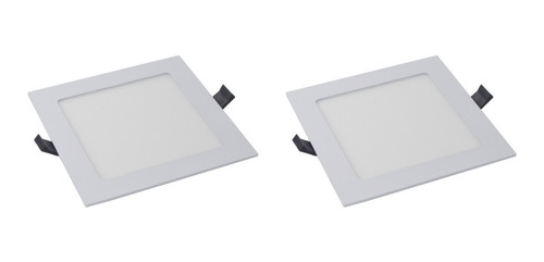 Panel Led P/embutir 12w Ledvance Calida Cuadrado Pack X 2