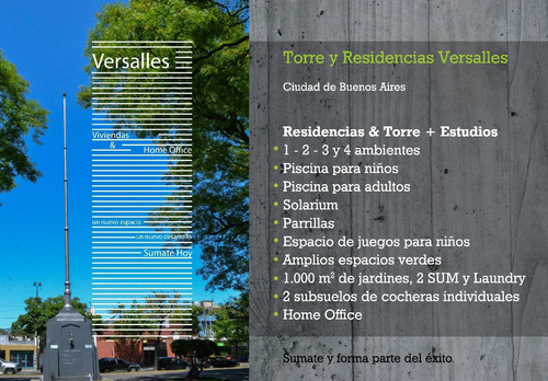 Imagen 3 de 13 de Torre Versalles - Departamento - 2 Amb - Versalles