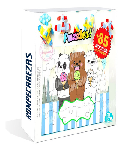 20 Plantillas Sublimar Puzzles Rompecabezas A Elección 