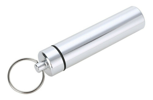 Imagen 3 de 9 de Llavero Pastillero Compactos Aluminio Hermetico Impermeable