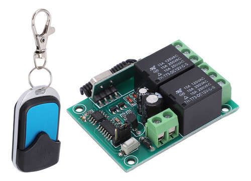 Kit De Control Remoto Inalámbrico Con Relé, Dc12v, 75 Pies,