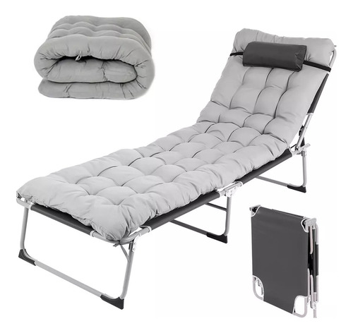 Cama Portatil Plegable De Reforzado Con Colchon Desmontable