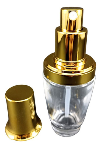 Frasco Para Perfume 30ml Spray Dorado (4 Unidades) 