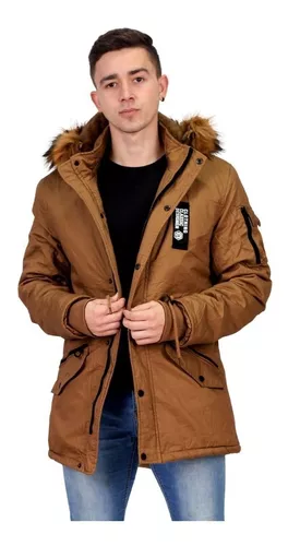 Parka De Invierno Con Interior De Piel Abrigadora - Hombre