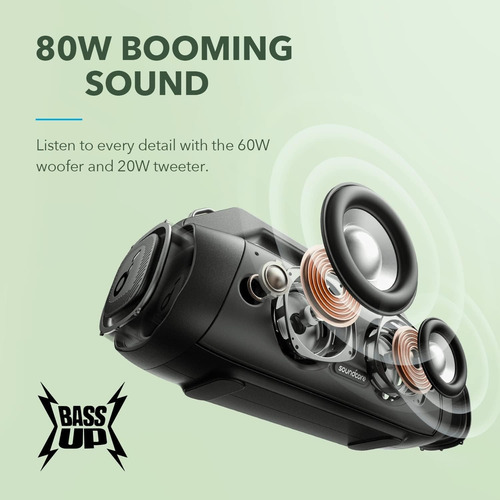 Soundcore Motion Boom Plus - Parlante Bluetooth 5.3 80watts
