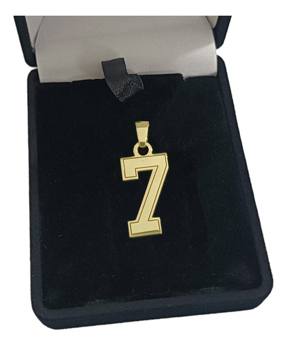 Dije Número Oro Macizo 14k 