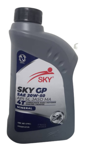 Aceite Sky 20w50 4t Mineral 