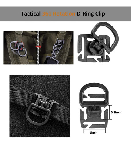 35 Piezas De Accesorios Para Molle Mochila Táctica