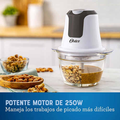 Imagen 4 de 10 de Mini Picadora Oster® 3 Tazas Con Tazón De Vidrio Fpstfp3340