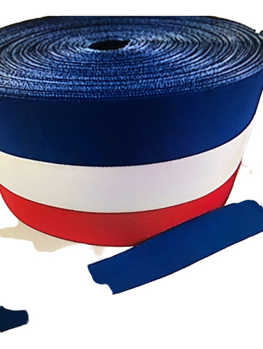 Cinta Tricolor 4 Cm 50 Mts  Fiestas Patrias