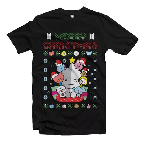 Remera Navidad Ugly Christmas Sweater Bts 01 A1 Unisex