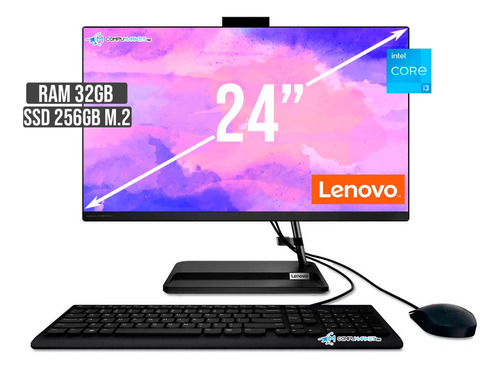 Todo En Uno Lenovo Aio Intel Core I3 1215u Ssd 256gb Ram32gb