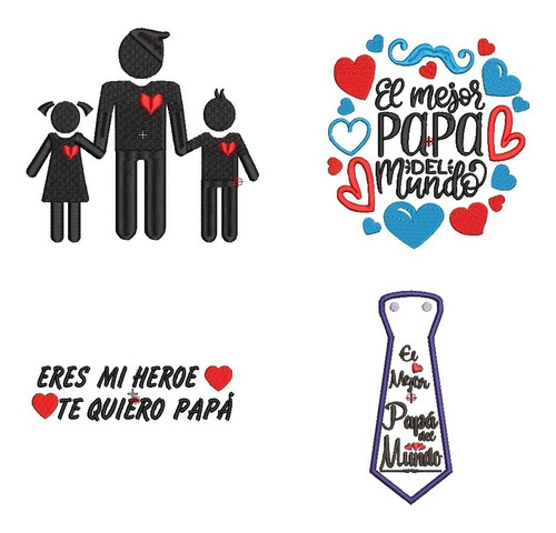  Diseño Matrices  Maquinas Bordadoras  Dia Del Padre Papa 5