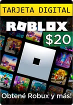 Comprar Roblox Gift Card 20 Usd - Entrega Inmediata