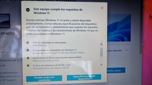 Imagen 5 de 5 de Notebook Hp 14-ck2091la
