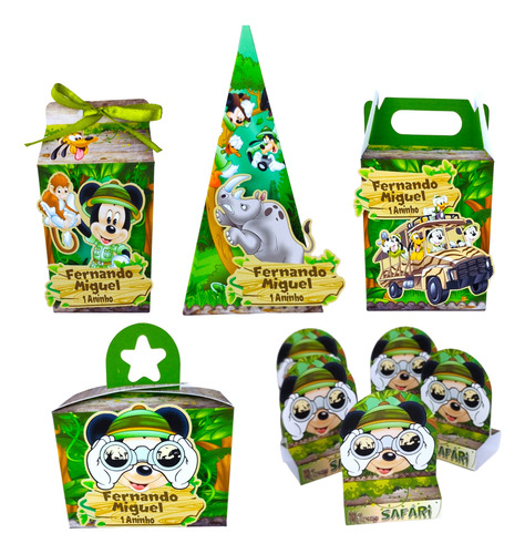 Lembrancinha Personalizada Mikcey Safari Festa Safari Mickey