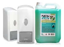Comprar Kit 2 Dispensers Jabon Líquido + Bidón X5l Para Manos Baño