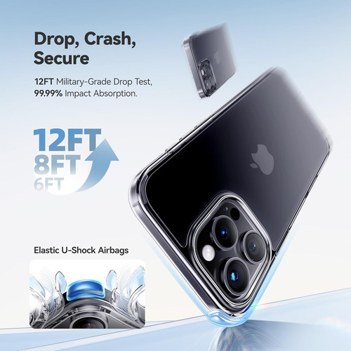 Capa Casekoo Para iPhone 16 Pro Max Cristalina, [100% U...