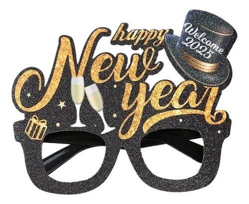2pcs New Year Glasses Party Decoration Frames