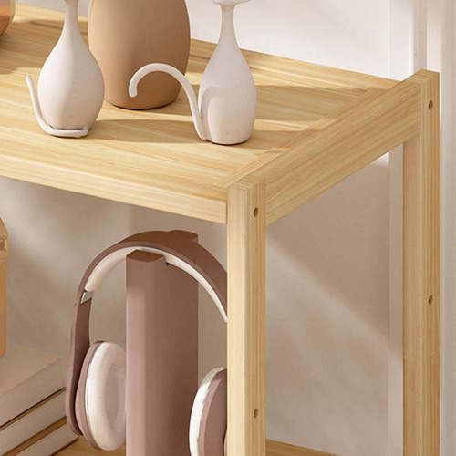 Fj Organizador De Almacenamiento De Madera De 2 Niveles