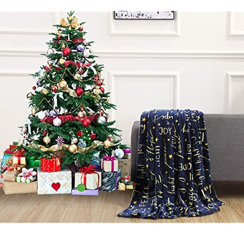 Elegante Comodidad Terciopelo De Lujo Estampados Navideños S