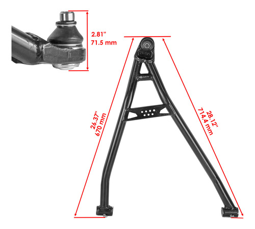 Caltric 706202920 706202919 Front A-arm For Brp Can-am L Cch