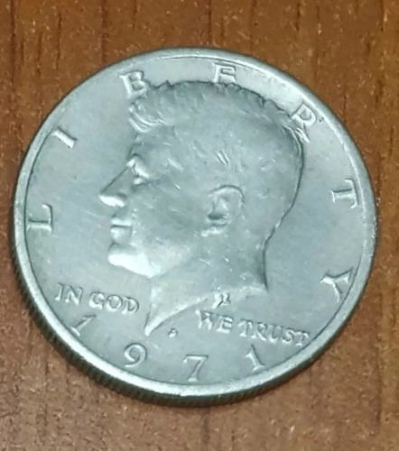 Moneda De Medio Dollar 1971. Norteamericano (half Dollar).