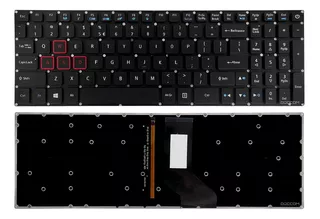 Teclado Para Acer Predator Helios G3-571 G3-572 G3-573 Us