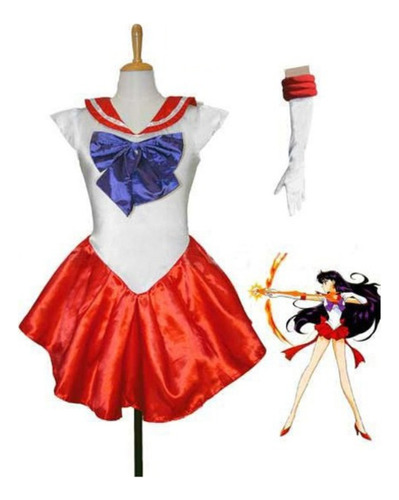Traje Sailor Moon Serena C/ Guantes Cintillo Cosplay Disfraz