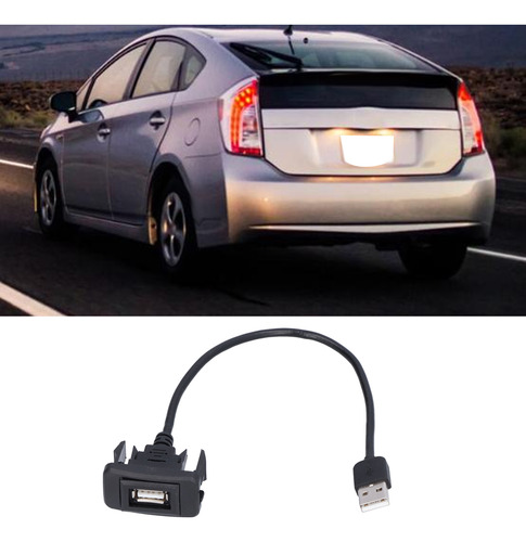 Cable De Extensión Flexible Con Toma De Puerto Usb Para Auto