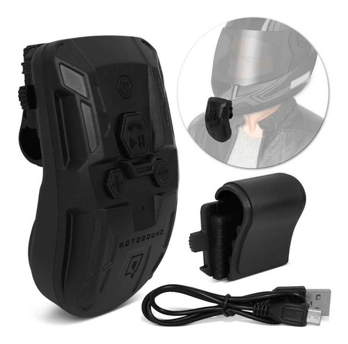 Multimídia Para Moto Capacete Telefone Bluetooth Gps Música