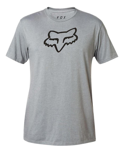 Remera Legacy Foxhead N Gris Melange Fox