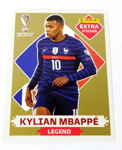 Kylian Mbappe Legend Oro Gold Extra Sticker Estampa Panini | Envío gratis