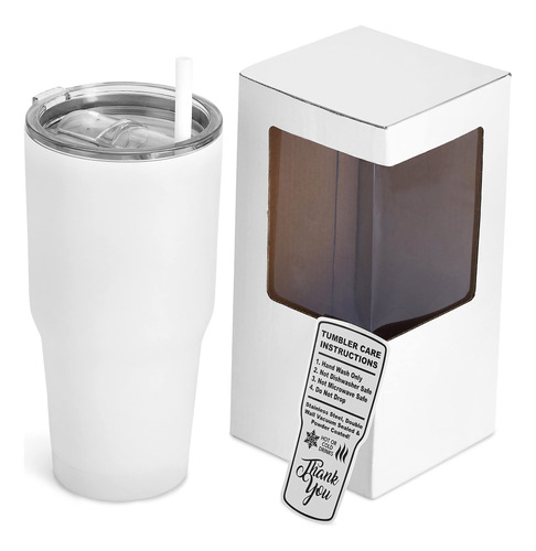 Makerflo 30oz Tumbler Skinny Con Lid & Str B09xxnkvmf_180424