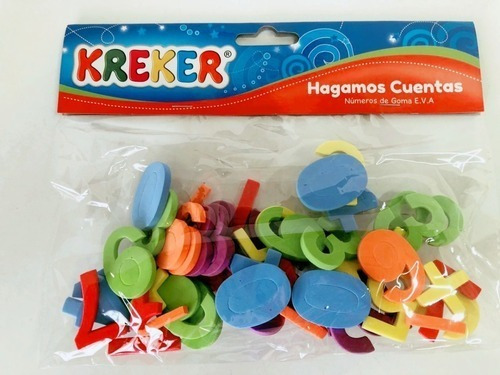 Hagamos Cuentas 44 Nros Goma Eva Juego Infantil Kreker 0347