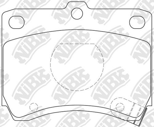 Pastillas De Frenos Japonesas Nibk Kia Pop 1987-2001