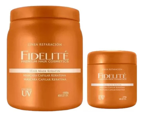 Kit Mascara Fidelite Keratina Linea Reparacion 1kg + 270gr