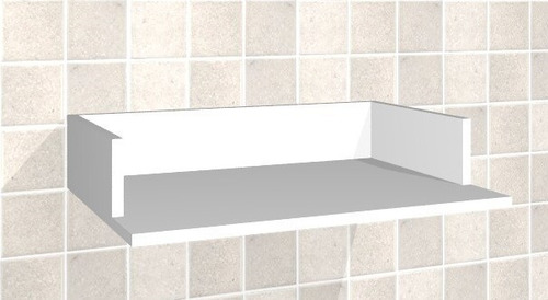 Suporte Microondas - Nicho/prateleira Mdf Branco 55x10x38