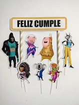 Comprar Adorno De Torta Cake Topper Oferta Listo Para Retirar-enviar Amarillo Sing Ven Y Canta